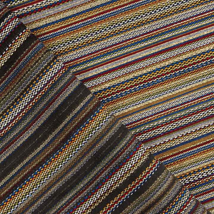 Lurex-Brokat mit Streifen im Alpujarra-Stil, mehrfarbig - Ribes y Casals