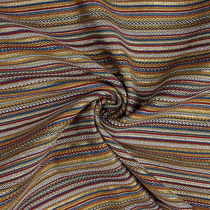 Lurex-Brokat mit Streifen im Alpujarra-Stil, mehrfarbig - Ribes y Casals