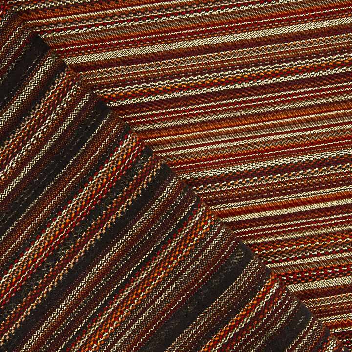 Lurex-Brokat mit Streifen im Alpujarra-Stil, rot - Ribes y Casals