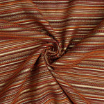 Lurex-Brokat mit Streifen im Alpujarra-Stil, rot - Ribes y Casals