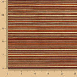 Lurex-Brokat mit Streifen im Alpujarra-Stil, rot - Ribes y Casals