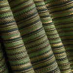 Lurex-Brokat mit Streifen im Alpujarra-Stil, grün - Ribes y Casals