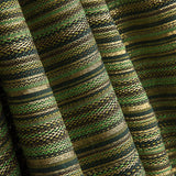 Lurex-Brokat mit Streifen im Alpujarra-Stil, grün - Ribes y Casals