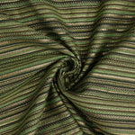 Lurex-Brokat mit Streifen im Alpujarra-Stil, grün - Ribes y Casals