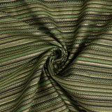 Lurex-Brokat mit Streifen im Alpujarra-Stil, grün - Ribes y Casals