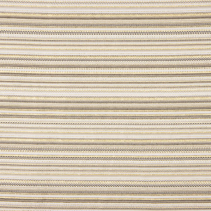 Lurex-Brokat, Streifenmuster „Alpujarreña“, Gold-Weiß - Ribes y Casals