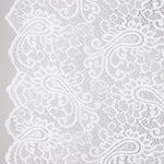 Weiße, bestickte Braut-Spitze „Garden Paisley“ - Ribes y Casals