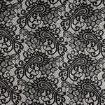 Schwarze Paisley-Spitze „Bridal Garden“ - Ribes y Casals