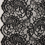 Schwarze Paisley-Spitze „Bridal Garden“ - Ribes y Casals