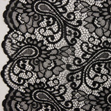 Schwarze Paisley-Spitze „Bridal Garden“ - Ribes y Casals