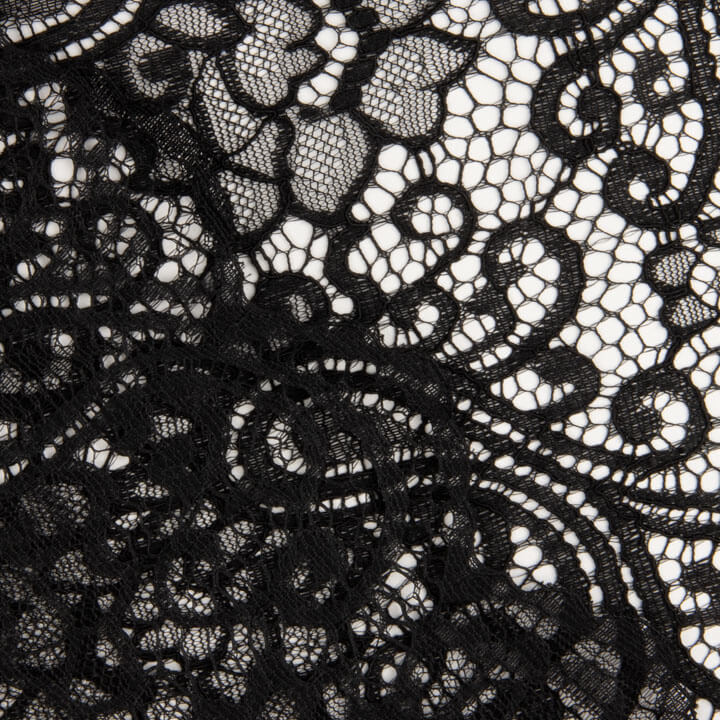 Schwarze Paisley-Spitze „Bridal Garden“ - Ribes y Casals