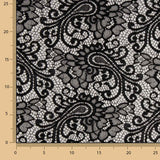 Schwarze Paisley-Spitze „Bridal Garden“ - Ribes y Casals