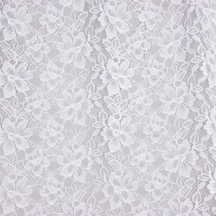 Weiße „Blonda Rebrodé Bridal Garden“-Spitze - Ribes y Casals