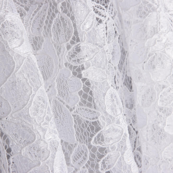 Weiße „Blonda Rebrodé Bridal Garden“-Spitze - Ribes y Casals