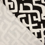Schwarzes Sweatshirt aus Fleece mit abstraktem Aufdruck - Ribes y Casals