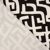 Schwarzes Sweatshirt aus Fleece mit abstraktem Aufdruck - Ribes y Casals
