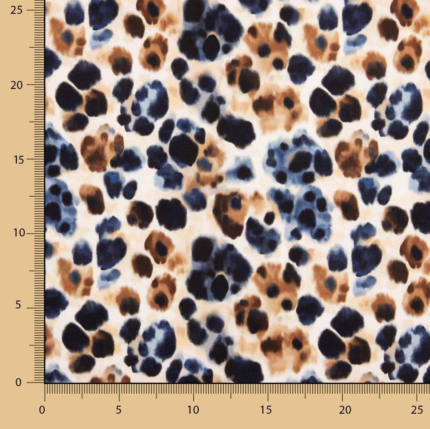 Viskosestoff-Satin mit Animalprint „Urban Safari“ - Ribes y Casals