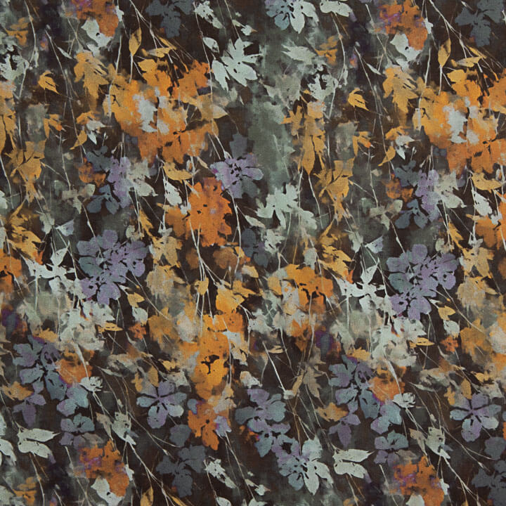 Bedrucktes Viskosestoff-Satin „Autumn“ - Ribes y Casals