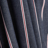 Denim-Streifen im Heritage-Stil mit Maritim-Muster in Marineblau, Rot und Weiß - Ribes y Casals