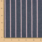 Denim-Streifen im Heritage-Stil mit Maritim-Muster in Marineblau, Rot und Weiß - Ribes y Casals
