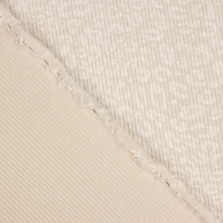 Naturfarbene Cordhose mit bedrucktem Leopardenmuster - Ribes y Casals