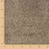 Cordstoff mit Leopardenmuster in Kakaobraun - Ribes y Casals