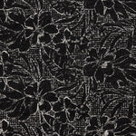 Bouclé mit bestickten Blumen Noctis Schwarz - Ribes y Casals