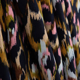 Viskosestoff-Satin mit Animalprint in Rosa - Ribes y Casals