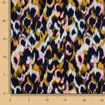 Viskosestoff-Satin mit Animalprint in Rosa - Ribes y Casals