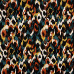 Viskosestoff-Satin mit Animalprint in Ziegelrot - Ribes y Casals