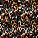 Viskosestoff-Satin mit Animalprint in Ziegelrot - Ribes y Casals