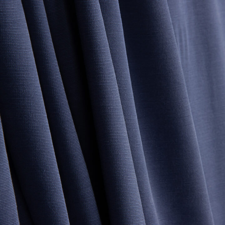 Einfarbiger Viskose-Jersey in Denim-Blau, stonewashed - Ribes y Casals
