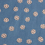 Denim aus Baumwolle mit Marienkäfer-Print in Indigo - Ribes y Casals