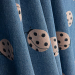 Denim aus Baumwolle mit Marienkäfer-Print in Indigo - Ribes y Casals