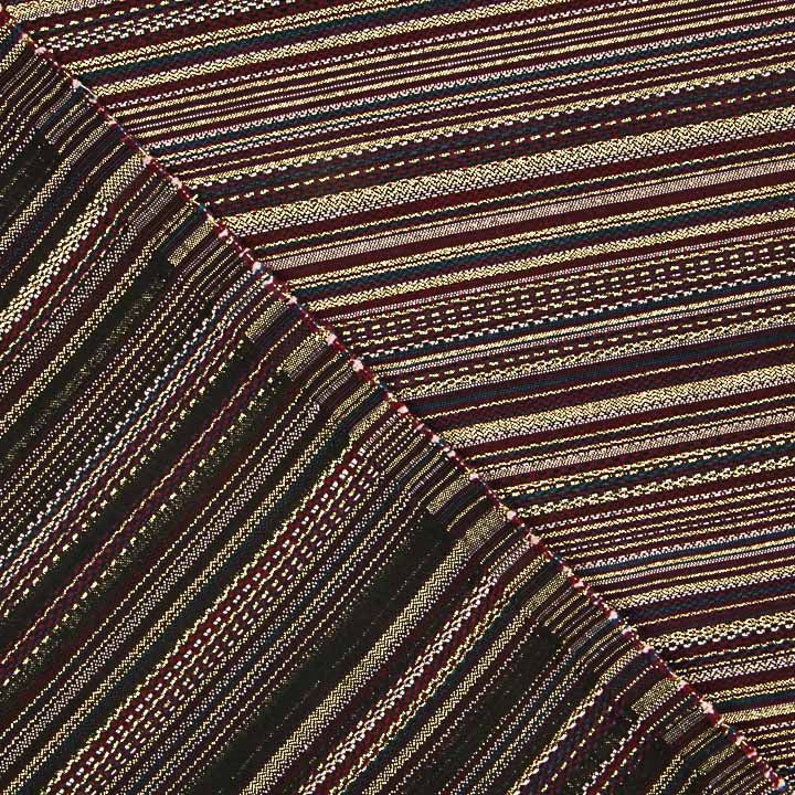 Lurex-Brokat mit Streifen im Alpujarra-Stil in Granatrot und Rosa - Ribes y Casals
