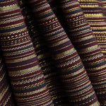 Lurex-Brokat mit Streifen im Alpujarra-Stil in Granatrot und Rosa - Ribes y Casals