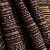 Lurex-Brokat mit Streifen im Alpujarra-Stil in Granatrot und Rosa - Ribes y Casals
