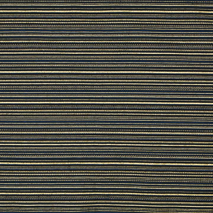 Lurex-Brokat mit Streifen im Alpujarra-Stil, Maritim-Muster, marineblau - Ribes y Casals
