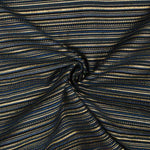 Lurex-Brokat mit Streifen im Alpujarra-Stil, Maritim-Muster, marineblau - Ribes y Casals