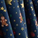 Popeline-Weihnachtsdekoration in Marineblau - Ribes y Casals