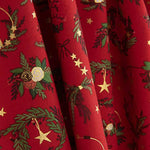 Popeline Weihnachten Kränze Rot - Ribes y Casals