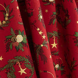 Popeline Weihnachten Kränze Rot - Ribes y Casals