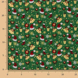 Popeline Weihnachten Weihnachtsmuster Grün - Ribes y Casals