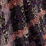 Mosaik-Tweed aus Wolle in Malve mit Gold-Lurex - Ribes y Casals