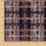 Mosaik-Tweed aus Wolle in Malve mit Gold-Lurex - Ribes y Casals