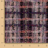 Mosaik-Tweed aus Wolle in Malve mit Gold-Lurex - Ribes y Casals