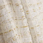Lumière-Tweed aus Wolle in Elfenbein mit Gold-Lurex - Ribes y Casals