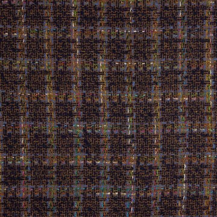 Tweed aus Wolle in Siena und Marineblau - Ribes y Casals