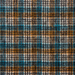 Tweed aus Inverness-Wolle, türkis, Doppelgewebe - Ribes y Casals