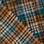 Tweed aus Inverness-Wolle, türkis, Doppelgewebe - Ribes y Casals